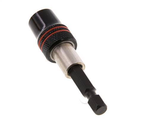 1/4" (6.3 mm) Magnetic Quick-Change Bit Holder Automatic Eject Locked Mechanically
