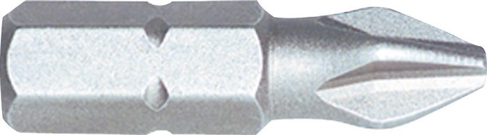Wera PZ3 Pozidriv Stainless Steel Screwdriver Bit 1/4" (6.3mm) [2 Pieces]