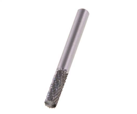ZYA-S Cylinder With End Cut Shaped 6 mm Carbide Burr
