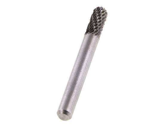 WRC Ball Nose Cylinder Shaped 6 mm Carbide Burr