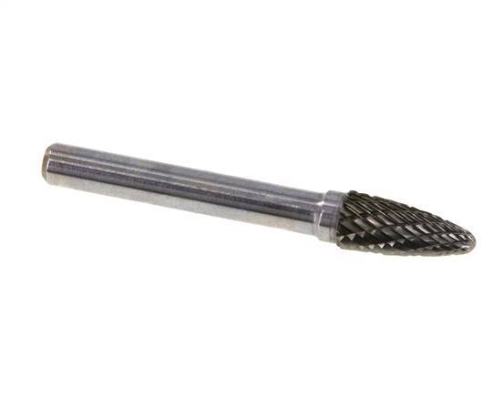 RBF Round Nose Tree Shaped 8 mm Carbide Burr