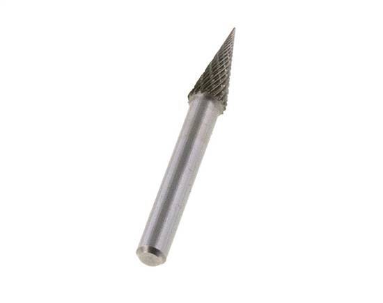 SKM Pointed Cone Shaped 8 mm Carbide Burr