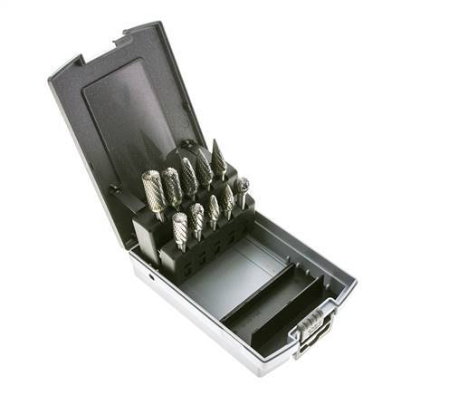 ZYA-S/WRC/KUD/RBF/SPG/SKM 10-Piece 10 And 12mm Carbide Burr Set