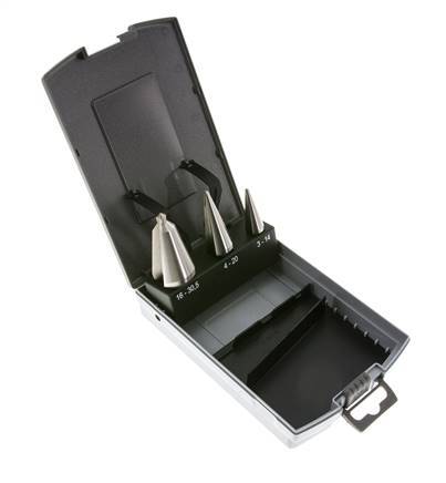 RUKO HSS 3-Piece Sheet Metal Drill Set Sizes 1 2 3