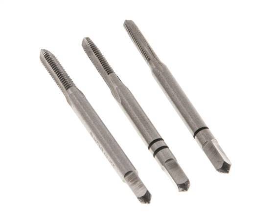 3-Piece Hand Thread Tap M 3x0.50 Standard Thread (DIN 352)