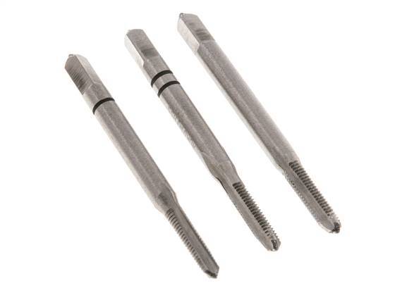 3-Piece Hand Thread Tap M 3x0.50 Standard Thread (DIN 352)