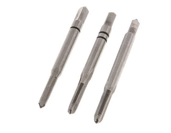 3-Piece Hand Thread Tap M 3x0.50 Standard Thread (DIN 352)
