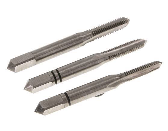 3-Piece Hand Thread Tap M 5x0.80 Standard Thread (DIN 352)