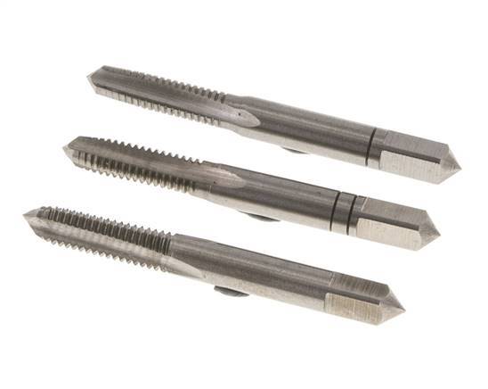 3-Piece Hand Thread Tap M 6x1.00 Standard Thread (DIN 352)