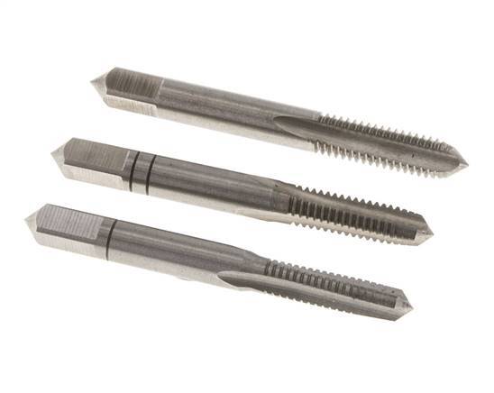 3-Piece Hand Thread Tap M 6x1.00 Standard Thread (DIN 352)
