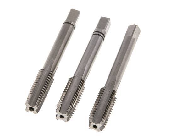 3-Piece Hand Thread Tap M 10x1.50 Standard Thread (DIN 352)