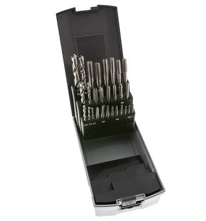 28-Piece Hand M3-M12 Thread Tapping Set HSS Throughway