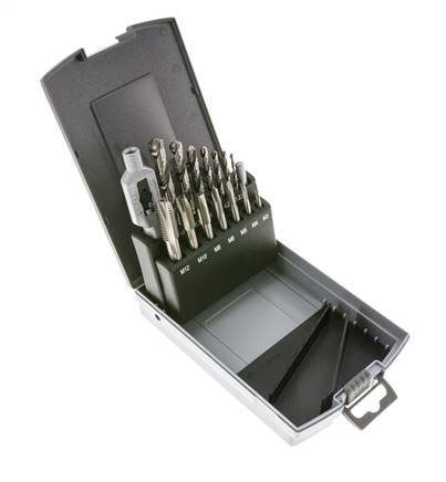 15-Piece Hand M3-M12 Thread Tapping Set HSS Blind Hole