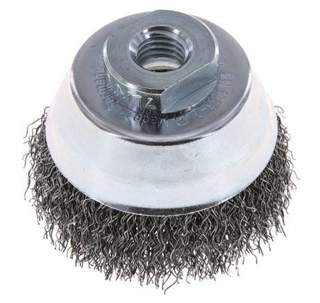 Cup Brush 65 mm (M 14X2) Steel Wire 0.35 mm (Corrugated)