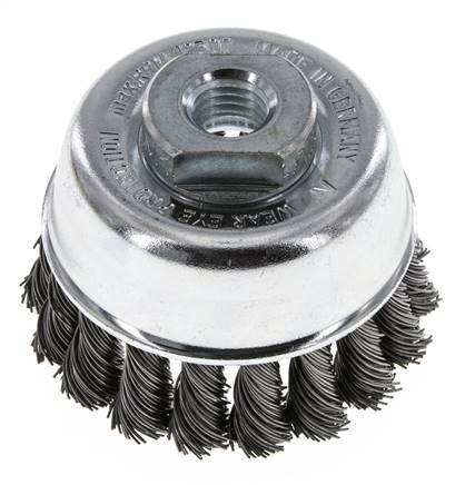 Cup Brush 65 mm (M 14X2) Steel Wire 0.5 mm (18xBraided)