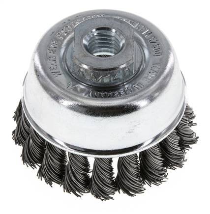 Cup Brush 65 mm (M 14X2) Steel Wire 0.5 mm (18xBraided)