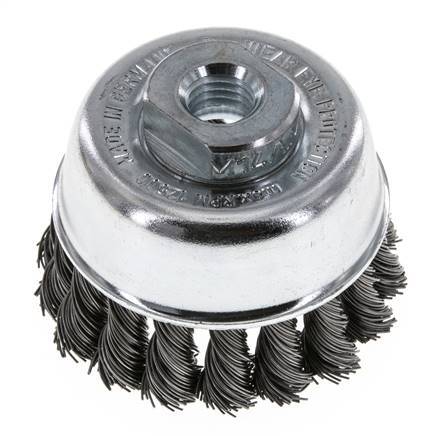 Cup Brush 65 mm (M 14X2) Steel Wire 0.5 mm (18xBraided)