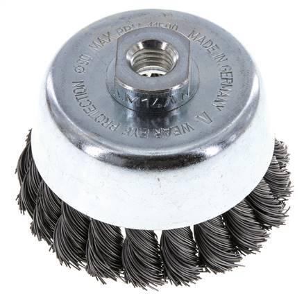 Cup Brush 90 mm (M 14X2) Steel Wire 0.5 mm (20xBraided)