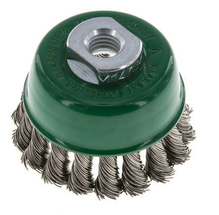 Cup Brush 65 mm (M 14X2) Stainless Steel Wire 0.5 mm (18xBraided)