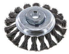 Bevel Brush Braided 100X12 mm ( M14X2) Steel Wire