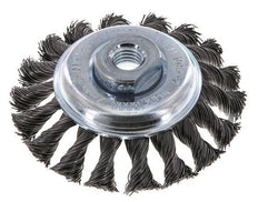Bevel Brush Braided 100X12 mm ( M14X2) Steel Wire