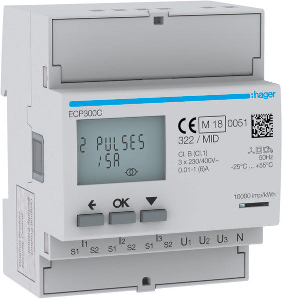 Hager Electricity Meter - ECP300C