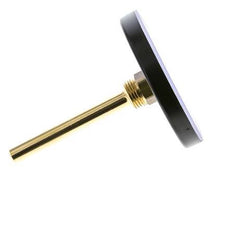 0 to +120°C Plastic Bimetallic Thermometer 100mm Cabinet 100mm Stem with Thermowell