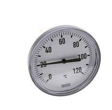 0 to +120°C Plastic Bimetallic Thermometer 100mm Cabinet 100mm Stem with Thermowell