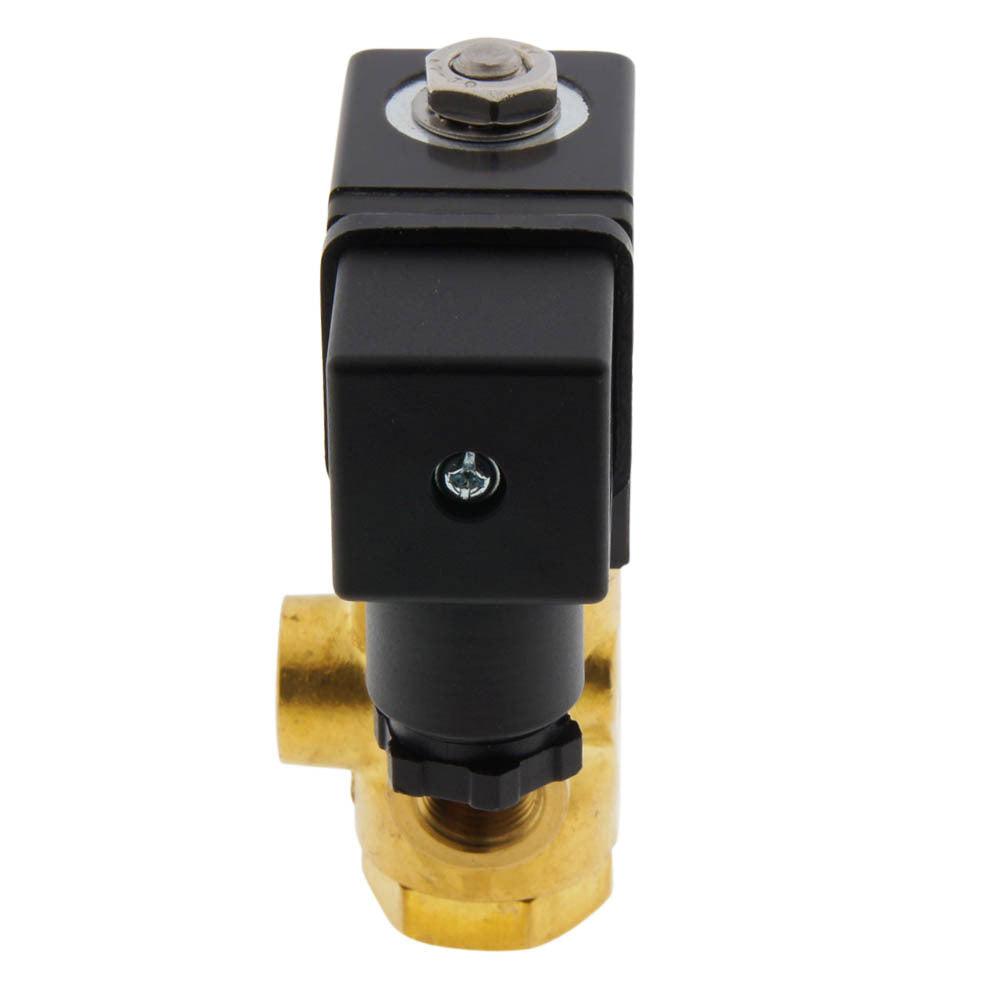 Solenoid Valve TP-DC 1/4'' 3/2 Way DI Brass FKM 0-3.2bar 24V AC