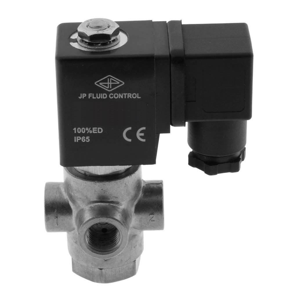 Solenoid Valve TP-DA 1/4'' 3/2 Way NC Stainless Steel EPDM 0-2bar 12V DC