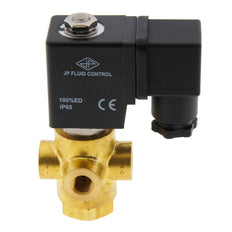 Solenoid Valve TP-DD 1/8'' 3/2 Way UN Brass FKM 0-5bar 120V AC