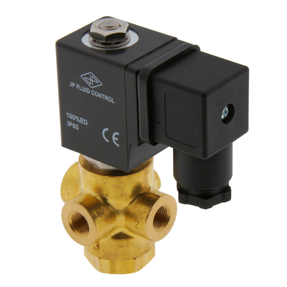 Solenoid Valve TP-DD 1/8'' 3/2 Way UN Brass EPDM 0-4bar 24V DC