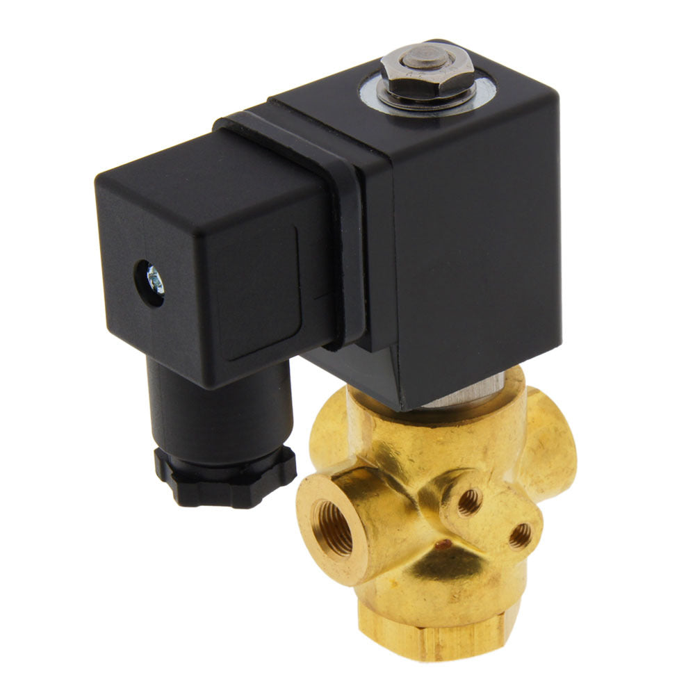 Solenoid Valve TP-DB 1/8'' 3/2 way NO brass FKM 0-9bar 24V DC