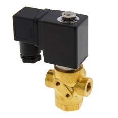 Solenoid Valve TP-DA 1/8'' 3/2 Way NC Brass FKM 0-9bar 24V DC