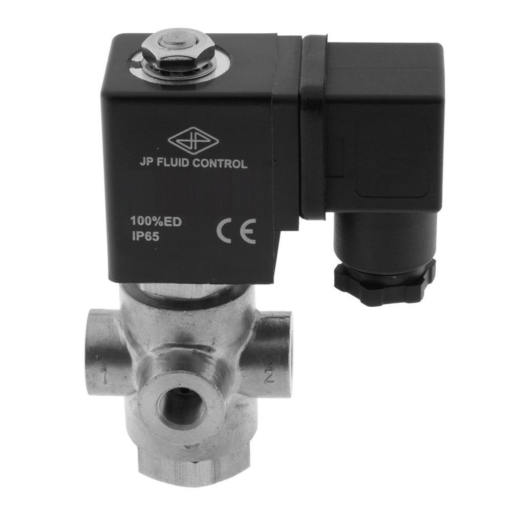 Solenoid Valve TP-DD 1/8'' 3/2 Way UN Stainless Steel EPDM 0-5bar 120V AC