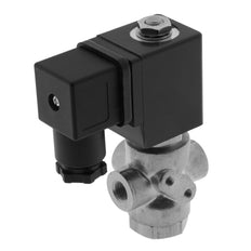 Solenoid Valve TP-DD 1/8'' 3/2 Way UN Stainless Steel FKM 0-5bar 24V AC
