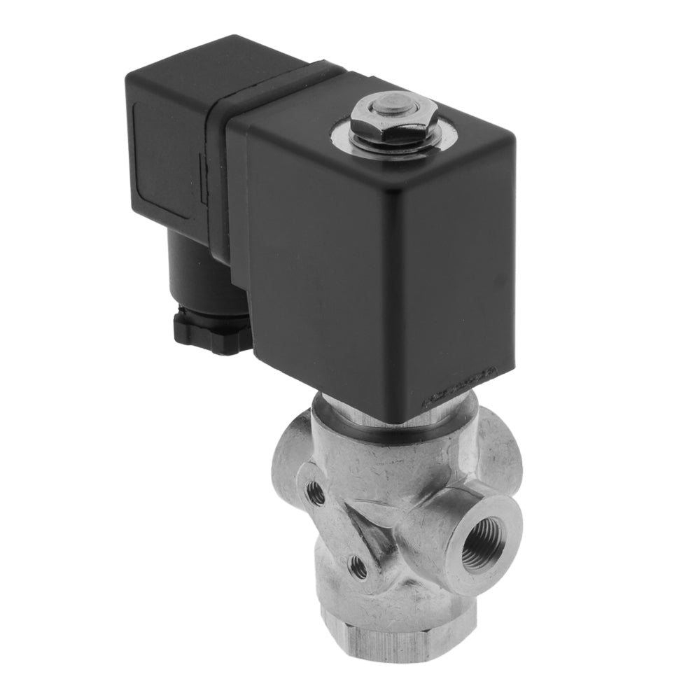 Solenoid Valve TP-DC 1/8'' 3/2 Way DI Stainless Steel FKM 0-9bar 24V DC