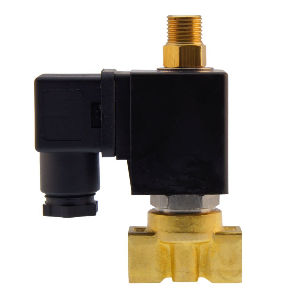 Solenoid Valve TW-DB 1/4'' 3/2 way NO brass FKM 0-4bar 24V AC