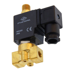 Solenoid Valve TW-DC 1/8'' 3/2 way DI brass FKM 0-12bar 230V AC