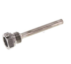 Steel St35 G 1/2 Inch Thermowell for 100mm Stem Max 600°C and 25 Bars