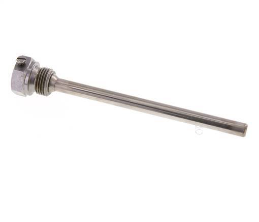 Steel St35 G 1/2 Inch Thermowell for 160mm Stem Max 600°C and 25 Bars