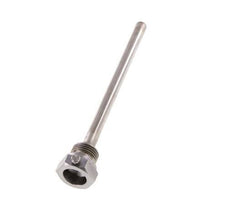 Steel St35 G 1/2 Inch Thermowell for 160mm Stem Max 600°C and 25 Bars