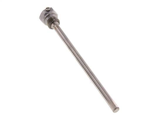 Steel St35 G 1/2 Inch Thermowell for 200mm Stem Max 600°C and 25 Bars
