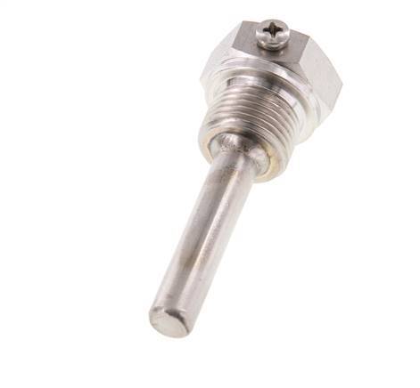 Stainless Steel G 1/2 Inch Bolt Fix Thermowell for 63mm Stem Max 600°C and 25 Bars