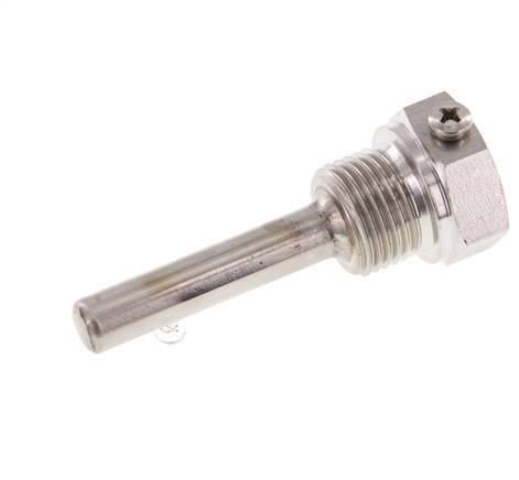 Stainless Steel G 1/2 Inch Bolt Fix Thermowell for 63mm Stem Max 600°C and 25 Bars