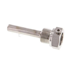 Stainless Steel G 1/2 Inch Bolt Fix Thermowell for 63mm Stem Max 600°C and 25 Bars