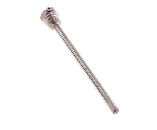 Stainless Steel G 1/2 Inch Bolt Fix Thermowell for 200mm Stem Max 600°C and 25 Bars
