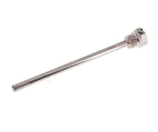 Stainless Steel G 1/2 Inch Bolt Fix Thermowell for 200mm Stem Max 600°C and 25 Bars