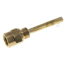 Copper Alloy G 1/2 Inch Thermowell for 100mm Stem Max 160°C and 6 Bars