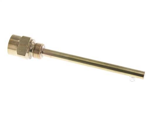 Copper Alloy G 1/2 Inch Thermowell for 160mm Stem Max 160°C and 6 Bars